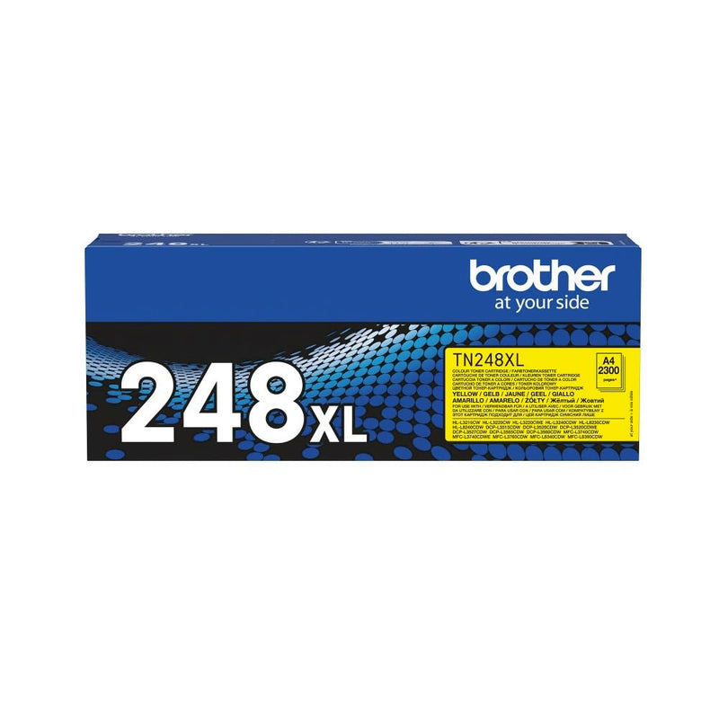 BROTHER TN-248XLY Toner Cartridge, Yellow, Single Pack, High Yield, Includes 1 x Toner Cartridge, Genuine Supplies