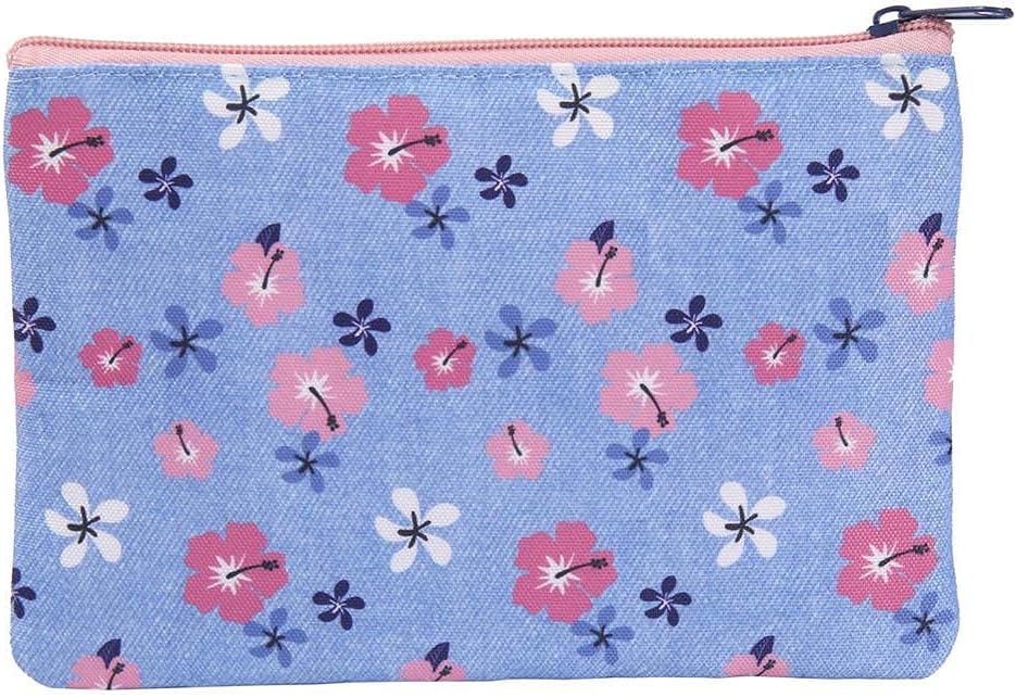 CERDÁ LIFE'S LITTLE MOMENTS Petite Trousse de Maquillage Pour Femme Stitch - Licence Officielle Disney, Women’s Cosmetic Bag, Bleu Clair, 2100003683