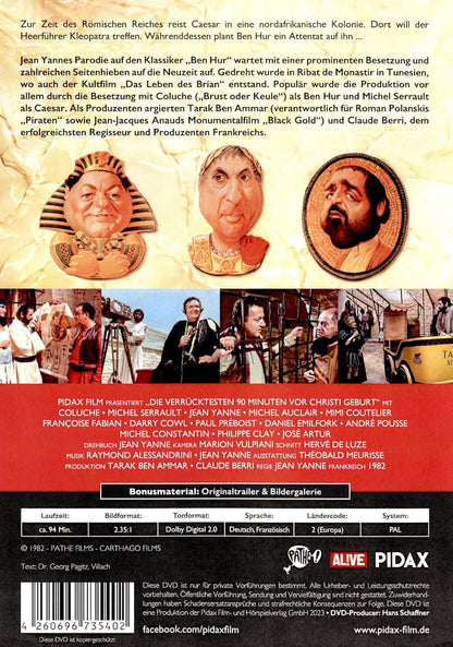 Die verrücktesten 90 Minuten vor Christi Geburt (Deux heures moins le quart avant Jésus-Christ) / Kultige Monumentalfilm-Parodie mit Starbesetzung (Pidax Film-Klassiker