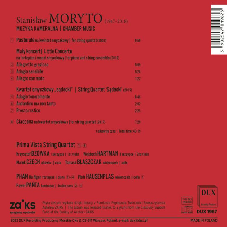 Stanislaw Moryto: Chamber Music