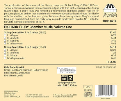 Richard Flury: Chamber Music - Volume 1