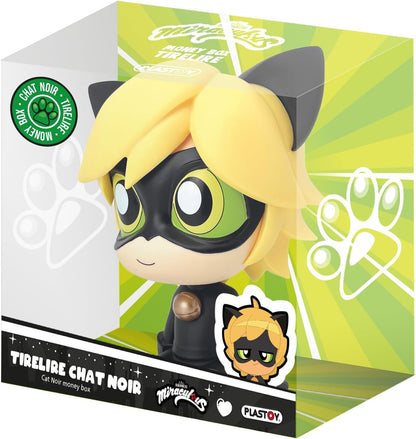 Plastoy Chibi Cat Money Box Black