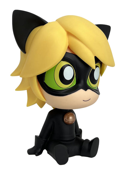 Plastoy Chibi Cat Money Box Black