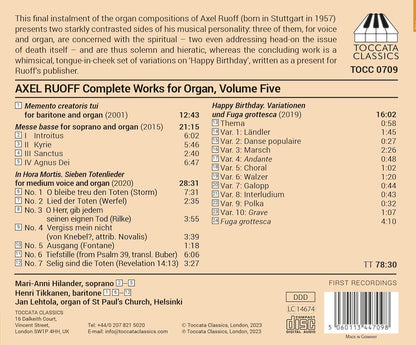Axel Ruoff: Complete Works for Organ - Volume 5
