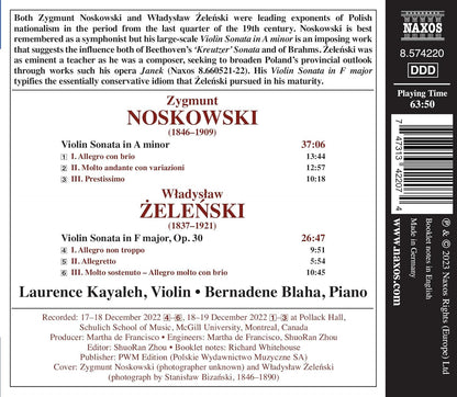 Noskowski/Zelenski: Violin Sonatas