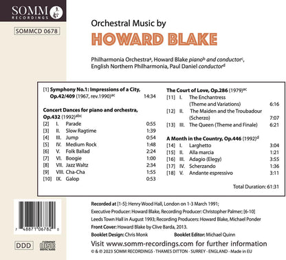 Howard Blake: Concert Dances/Symphony No. 1/Court of Love