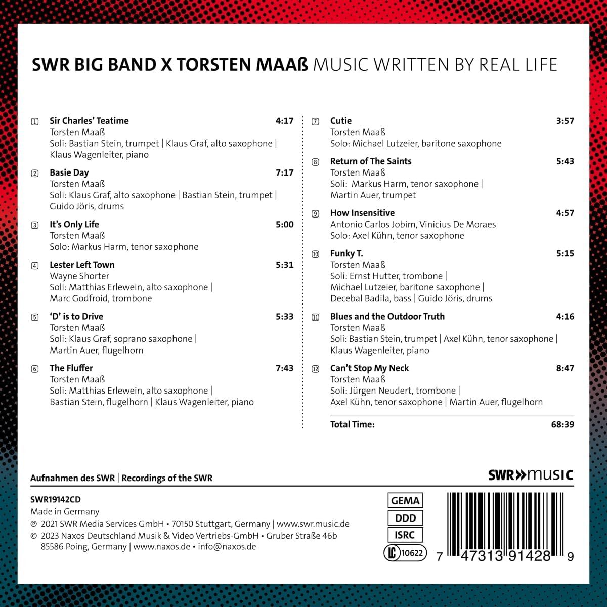 SWR Big Band X Torsten Maaß: Music Written By Real Life