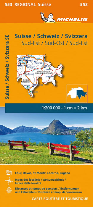 Suisse Sud-Est - Michelin Regional Map 553: Maps (Michelin Regional Maps