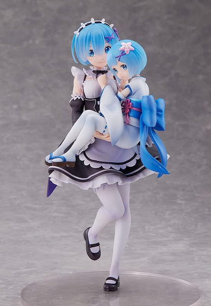 Good Smile Company - Re: Zero - Rem & Childhood Rem 1/7 PVC Figure (Net)
