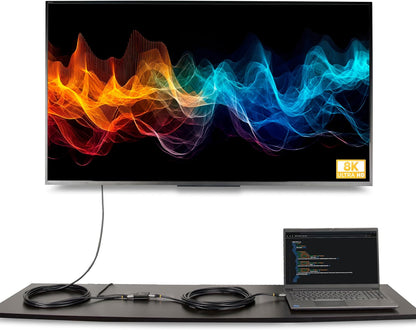 StarTech.com 33ft (10m) 8K 60Hz HDMI Signal Booster, Active HDMI 2.1 Inline Repeater and Video Signal Amplifier up to 8K 60Hz/4K 144Hz, Compact HDMI Cable Extender (33FT-8K-HDMI-BOOSTER