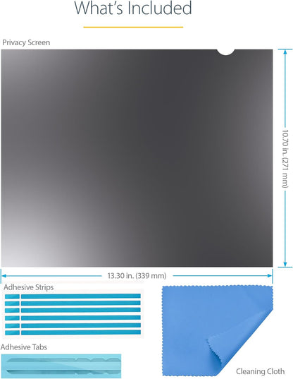 StarTech.com 17-inch 5:4 Computer Monitor Privacy Filter, Anti-Glare Privacy Screen w/51% Blue Light Reduction, Monitor Screen Protector w/+/- 30 Deg. Viewing Angle (1754-PRIVACY-SCREEN
