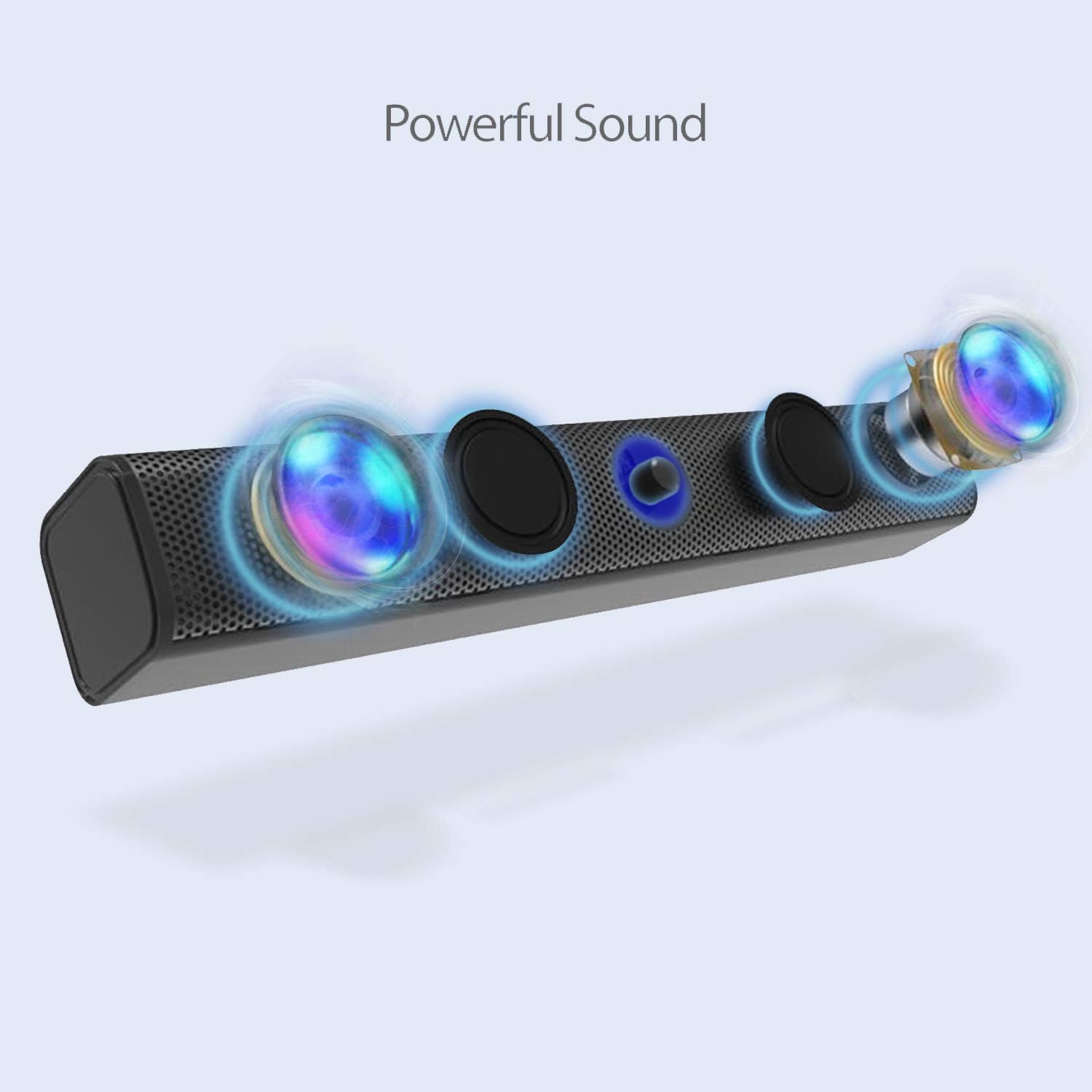 10W 2 Bluetooth/Wired Dual Mode Sound Bar Speaker