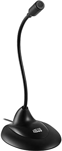 Adesso Xtream M1 Wired Condenser Microphone - 6 ft - 20 Hz to 20 kHz - 680 Ohm -38 dB - Omni-Directional - Gooseneck, Desktop - USB