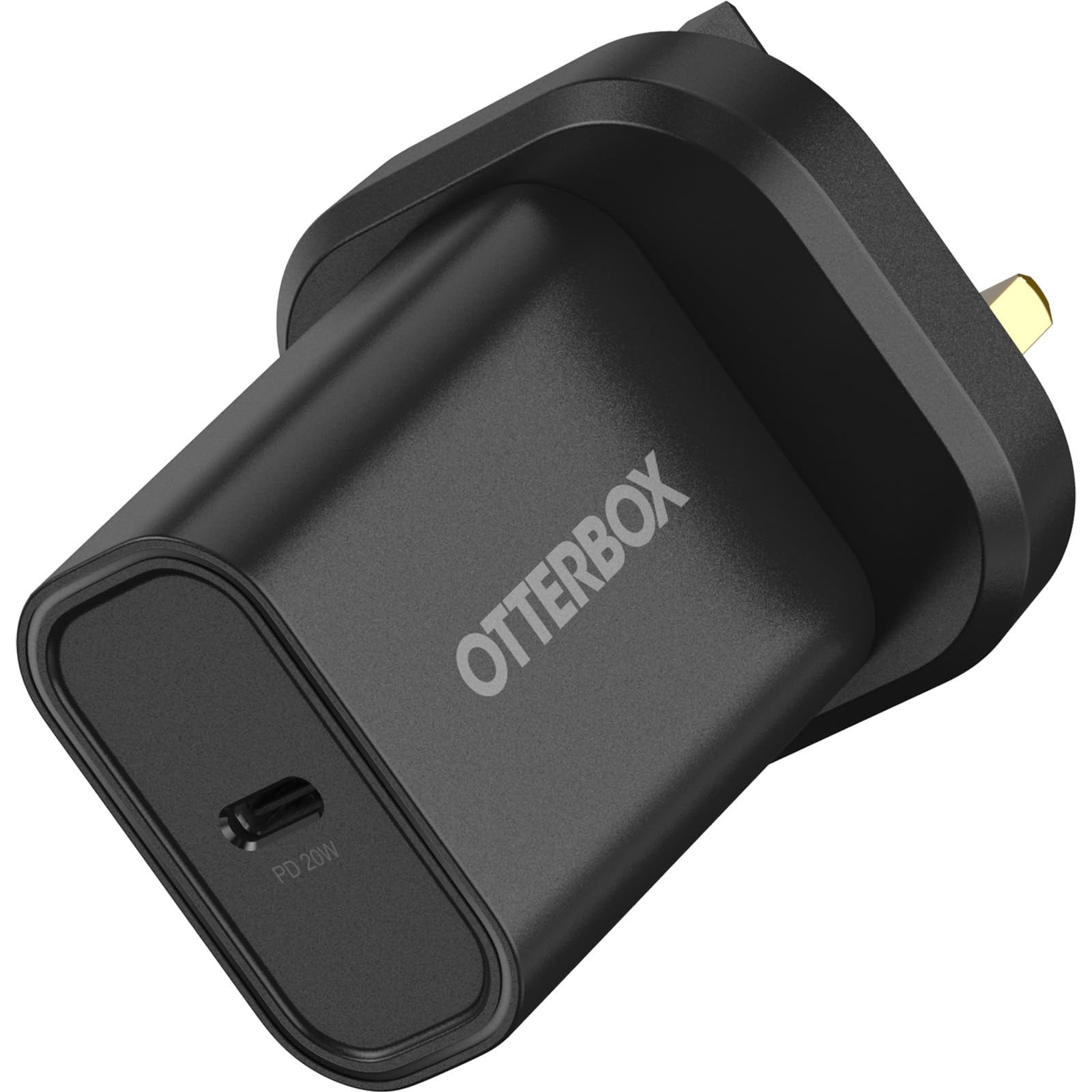 OtterBox Standard UK 20W USB-C PD Wall Charger, Fast Charger for Smartphone and Tablet, Drop Tested, Ultra Durable, Black