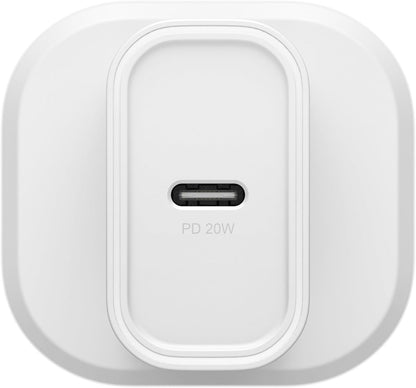 OtterBox Standard UK 20W USB-C PD Wall Charger, Fast Charger for Smartphone and Tablet, Drop Tested, Ultra Durable, White