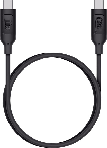 Juice 4.0 Type C cable. Type C to Type C, Fast charging, Durable, iPhone 15, 15 Pro, Samsung, Oppo, Nokia, LG and may more compatible (Black