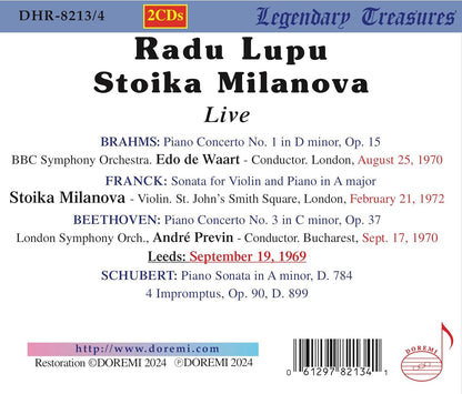 Radu Lupu: Live - Volume 1