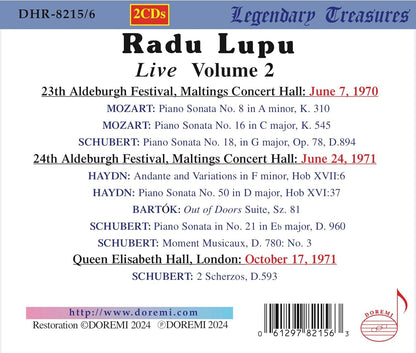 Radu Lupu: Live - Volume 2