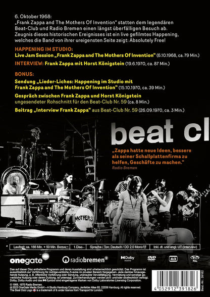 Frank Zappa & The Mothers Of Invention - The Beat-Club Session - Live 1968