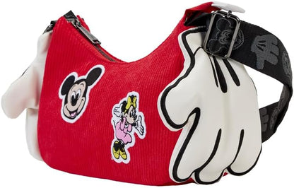 Disney by Loungefly sac à bandoulière Mickey & Minnie 100th Anniversary Mickey Hands
