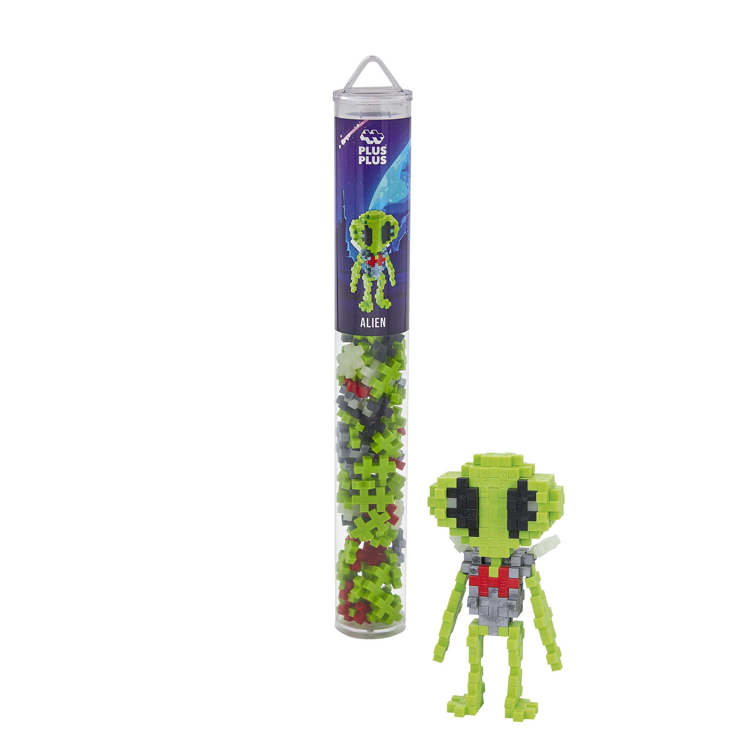 Plus-Plus Creative Building Blocks Tube Alien Ingenious Construction Toy 100 Pieces 9604246