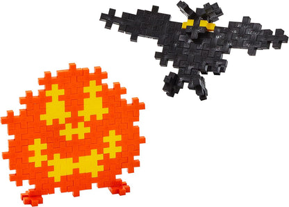 Plus-Plus 4291 Ingenious Construction Toy Halloween Creative Building Blocks Tube Bat Pumpkin 100 Pieces Bat & Pumpkin