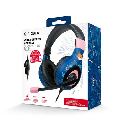 BigBen Wired Stereo Headset V1 - Fox (Switch