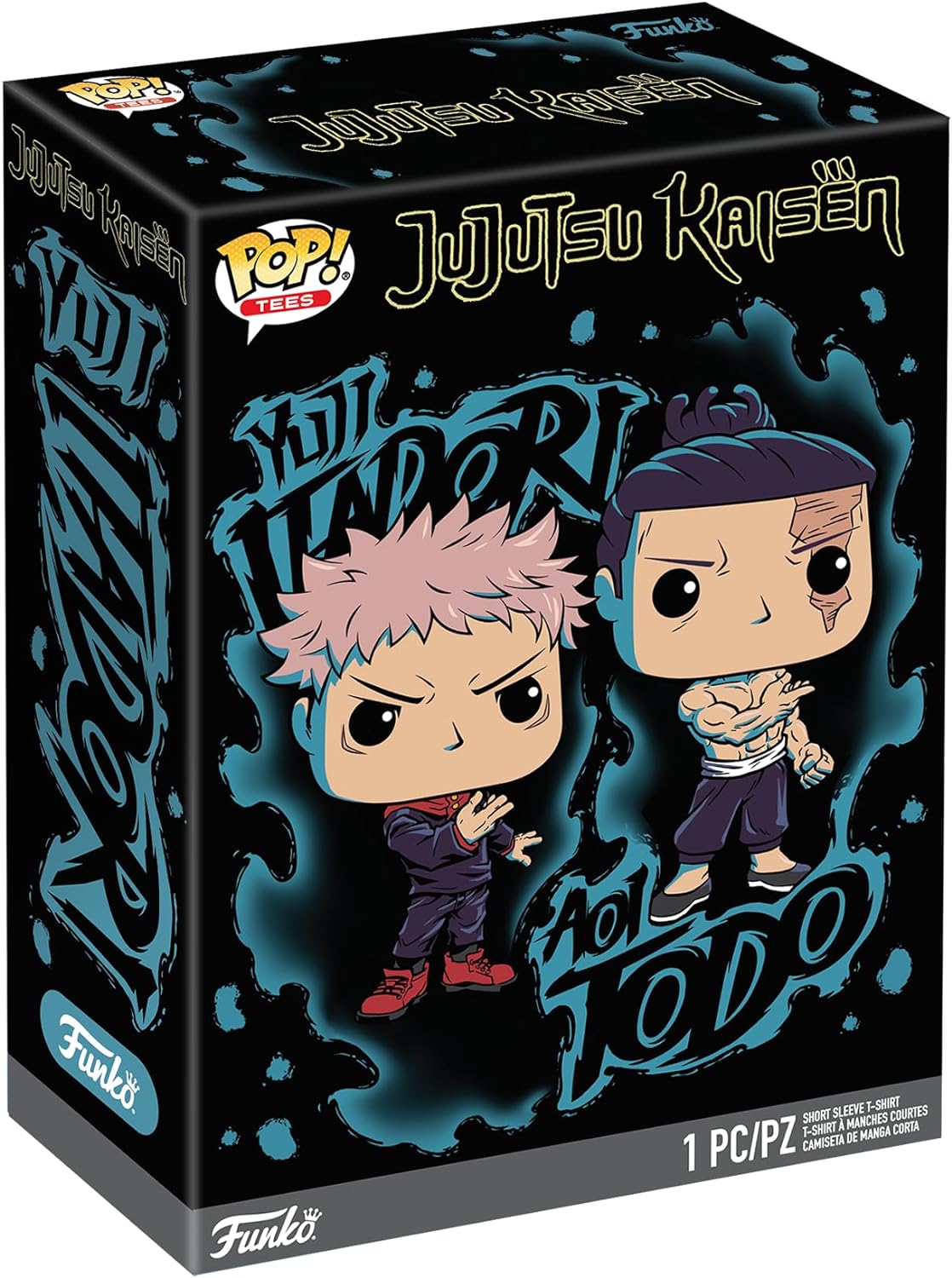 Funko Boxed Tee: JJK - Yuji & Aoi - Medium - Jujutsu Kaisen - T-Shirt - Vêtements - Idée de à Manches Courtes pour Les Adultes Les Hommes et Les Femmes - Produits Officiels