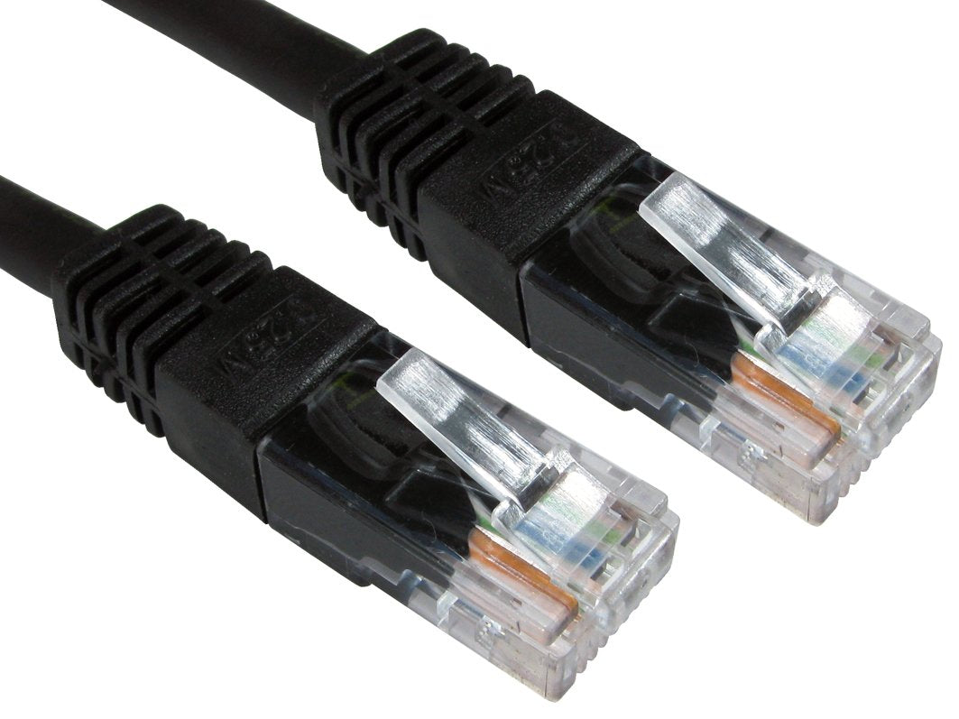 CablesDirect ERT-605K - Cable de Red (5 m, Cat6, U/UTP (UTP), RJ-45, RJ-45, Negro