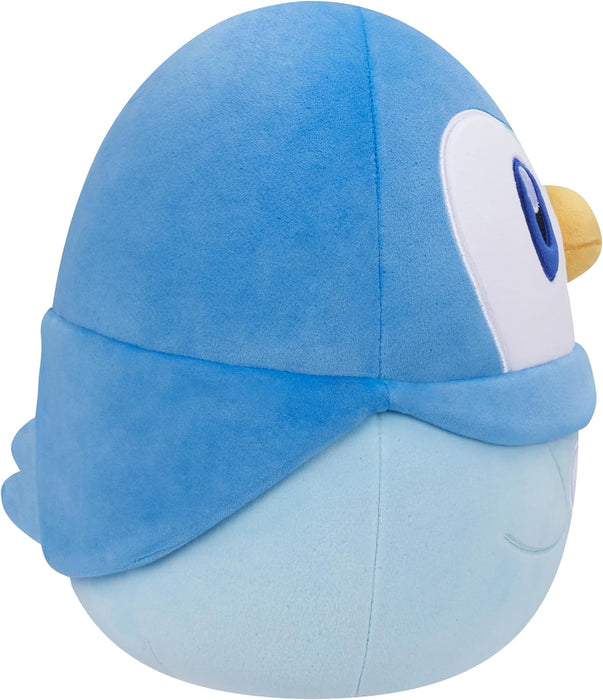 Jazwares SQPK00037 Squishmallows Pokémon 10-Inch Add Piplup to Your Squad, Ultrasoft Stuffed Animal Jumbo, Official Kelly Toy Plush, Black
