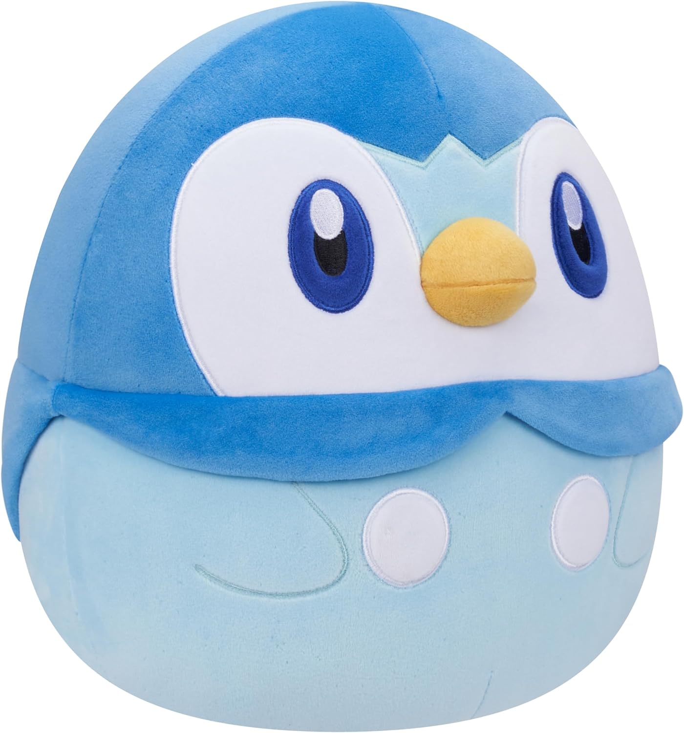 Jazwares SQPK00037 Squishmallows Pokémon 10-Inch Add Piplup to Your Squad, Ultrasoft Stuffed Animal Jumbo, Official Kelly Toy Plush, Black