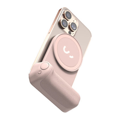 ShiftCam SnapGrip - Mobile Battery Grip with Wireless Shutter Button - Magnetic Mount Snaps on to Any Phone - Built in Powerbank with Qi Wireless Charging (Chalk Pink, SnapGrip) SnapGrip Chalk Pink