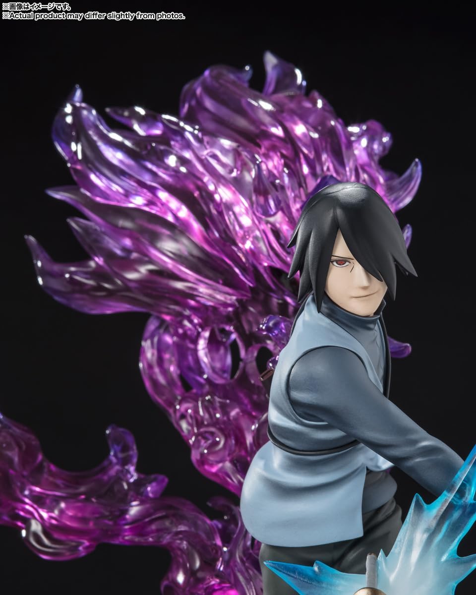 BANDAI TAMASHII NATIONS - Boruto: Naruto Next Generations - Sasuke Uchiha -Boruto- Kizuna Relation, Spirits FiguartsZERO Figure Boruto - Naruto Next Generations Black