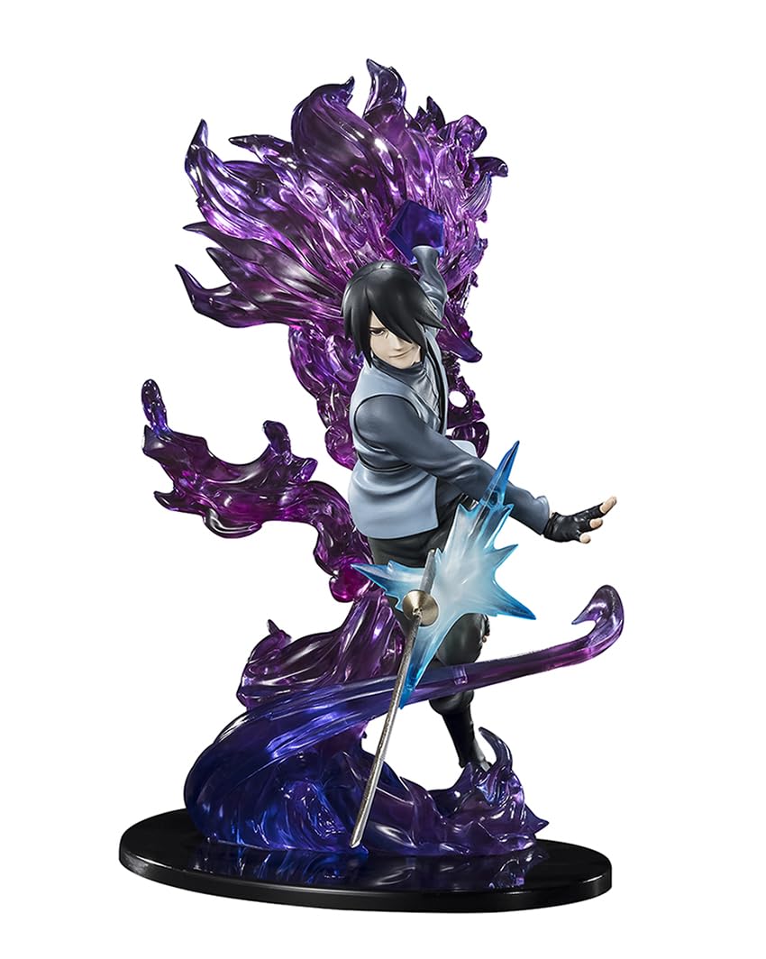 BANDAI TAMASHII NATIONS - Boruto: Naruto Next Generations - Sasuke Uchiha -Boruto- Kizuna Relation, Spirits FiguartsZERO Figure Boruto - Naruto Next Generations Black