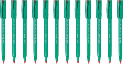Pentel R50 Rollerball Pen Green Barrel Water-based 0.8mm Tip 0.4mm Line Red Ref R50-B