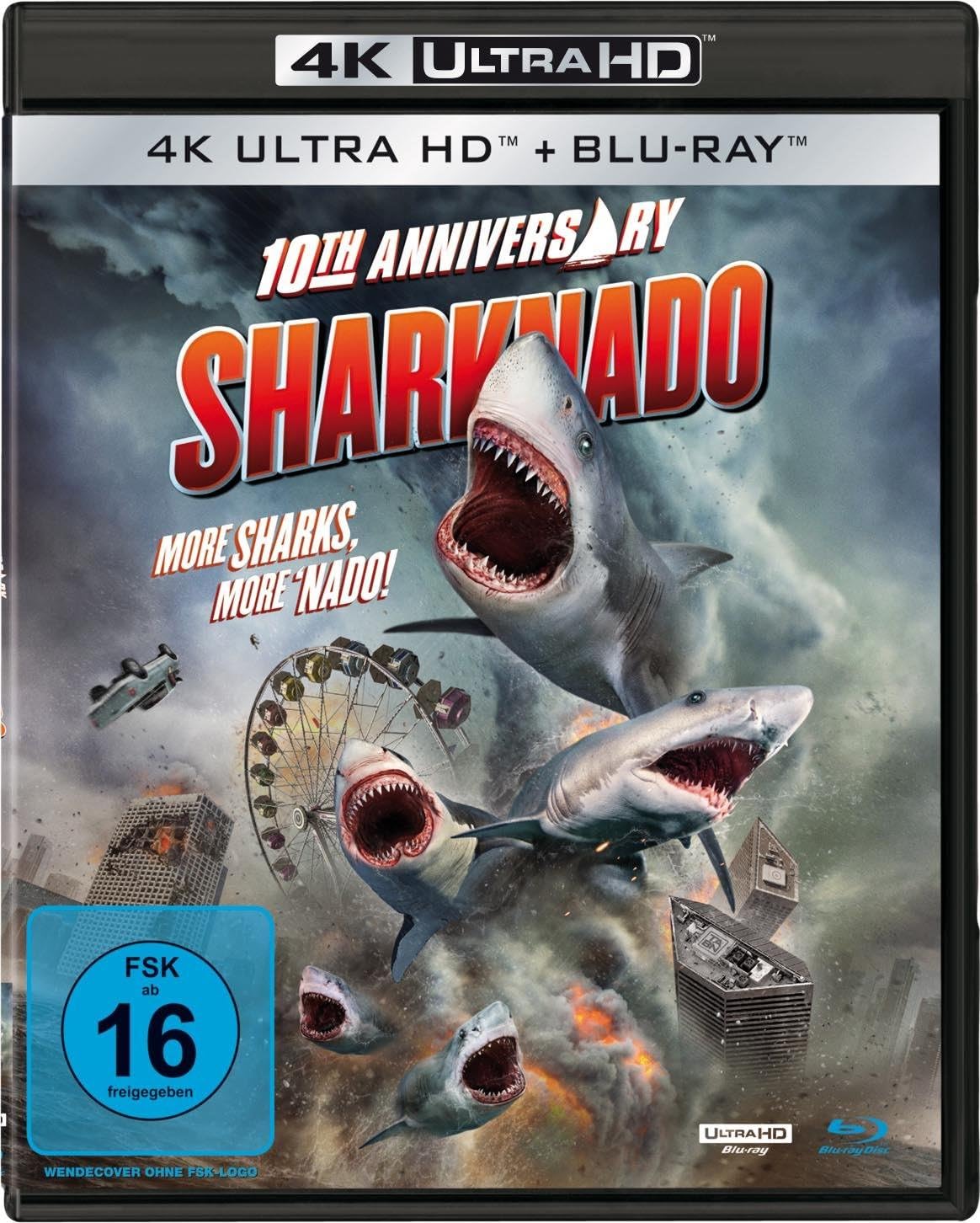 Sharknado - More Sharks more Nado Extended 4K-Edition (UHD+Blu-ray Sonderauflage im rosa Schuber, limitiert auf 500 Stück)