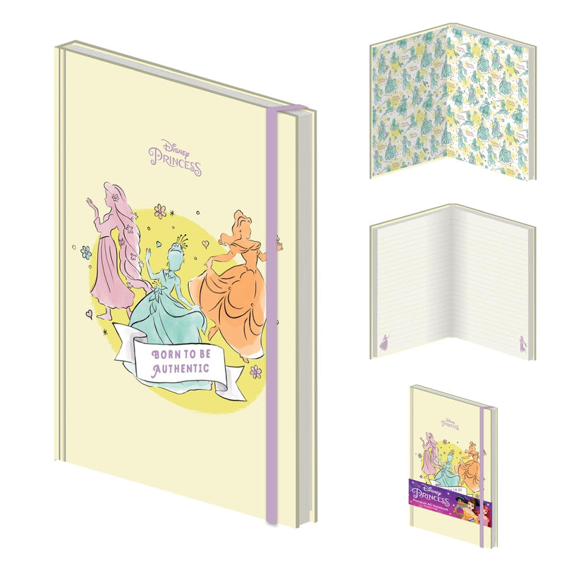 Pyramid International Disney Princess Notebook (Born to be Authentic Design) A5 Writing Book and Journal - Official Merchandise