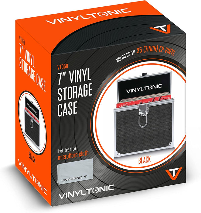 Vinyl Tonic 7`` Vinyl Storage Case With Cloth   Black