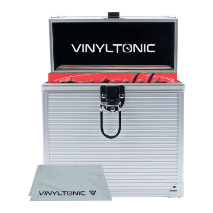 Vinyl Tonic 7 Vinyl Storage Case With Cloth - Silver