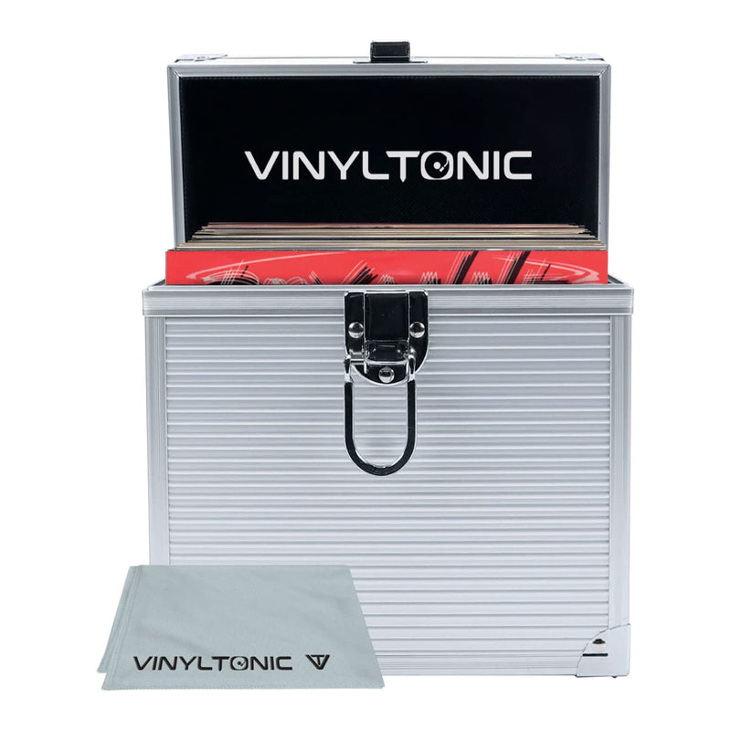 Vinyl Tonic 7 Vinyl Storage Case With Cloth - Silver