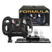 FRTEC - Racing FORMULA WHEEL with Pedals Compatible with Playstation 4, Series X, Xbox One, Playstation 3, Switch and PC