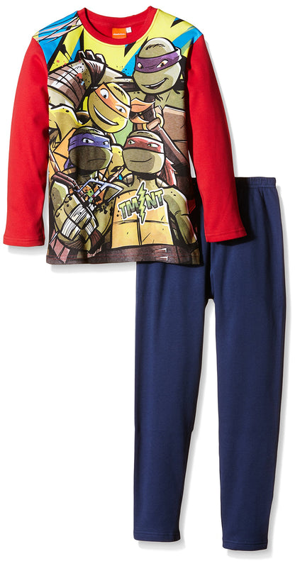 Nickelodeon Boy's Pijama Tortugas Pajamas 6 Multi (Rojo/Marino)