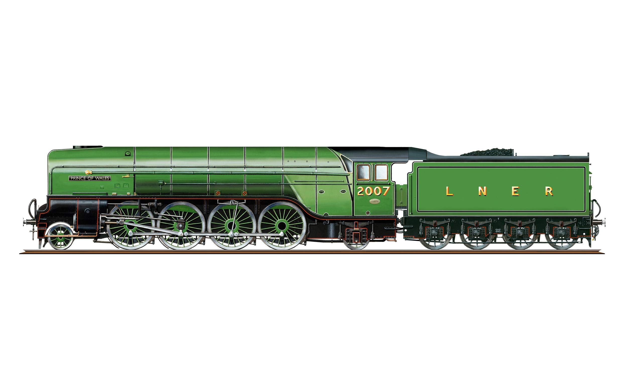 Hornby R3983 LNER Class P2, Prince of Wales' Steam Locomotive, Green