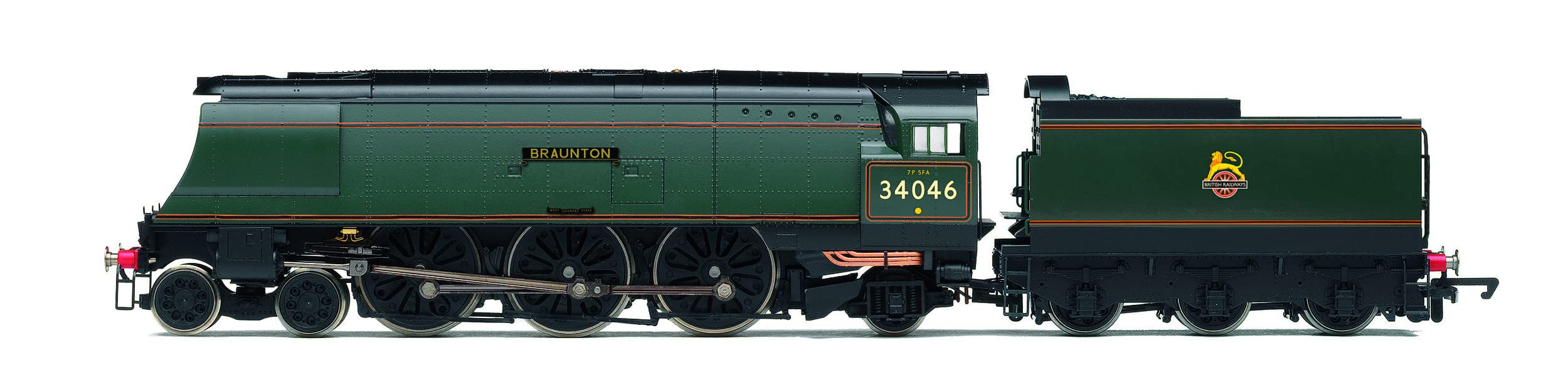 Hornby BR, West Country Class, 4-6-2, 34046 'Braunton' - Era 4. Locomotives., Green (R30114)