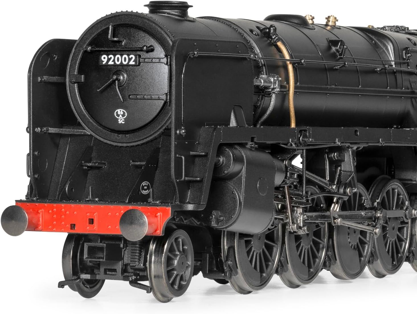 Hornby Hobbies LTD R30132 Br, Class 9F, 2-10-0, 92002-Era 4 Railway-Locomotive-Steam, Black, 1:76 Scale 00 Gauge