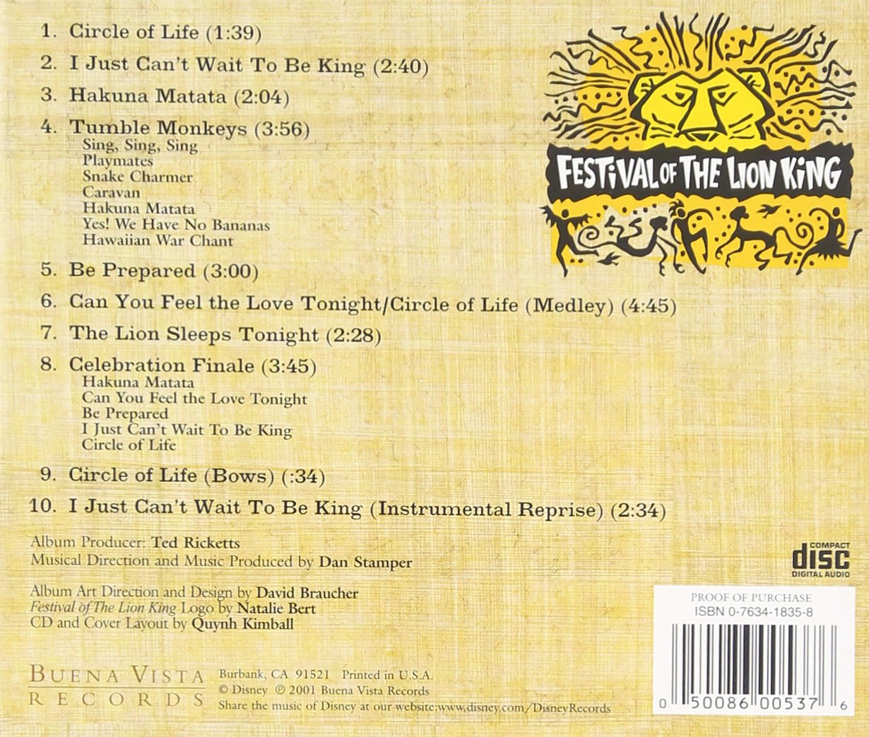 Disney World - Festival of the Lion King