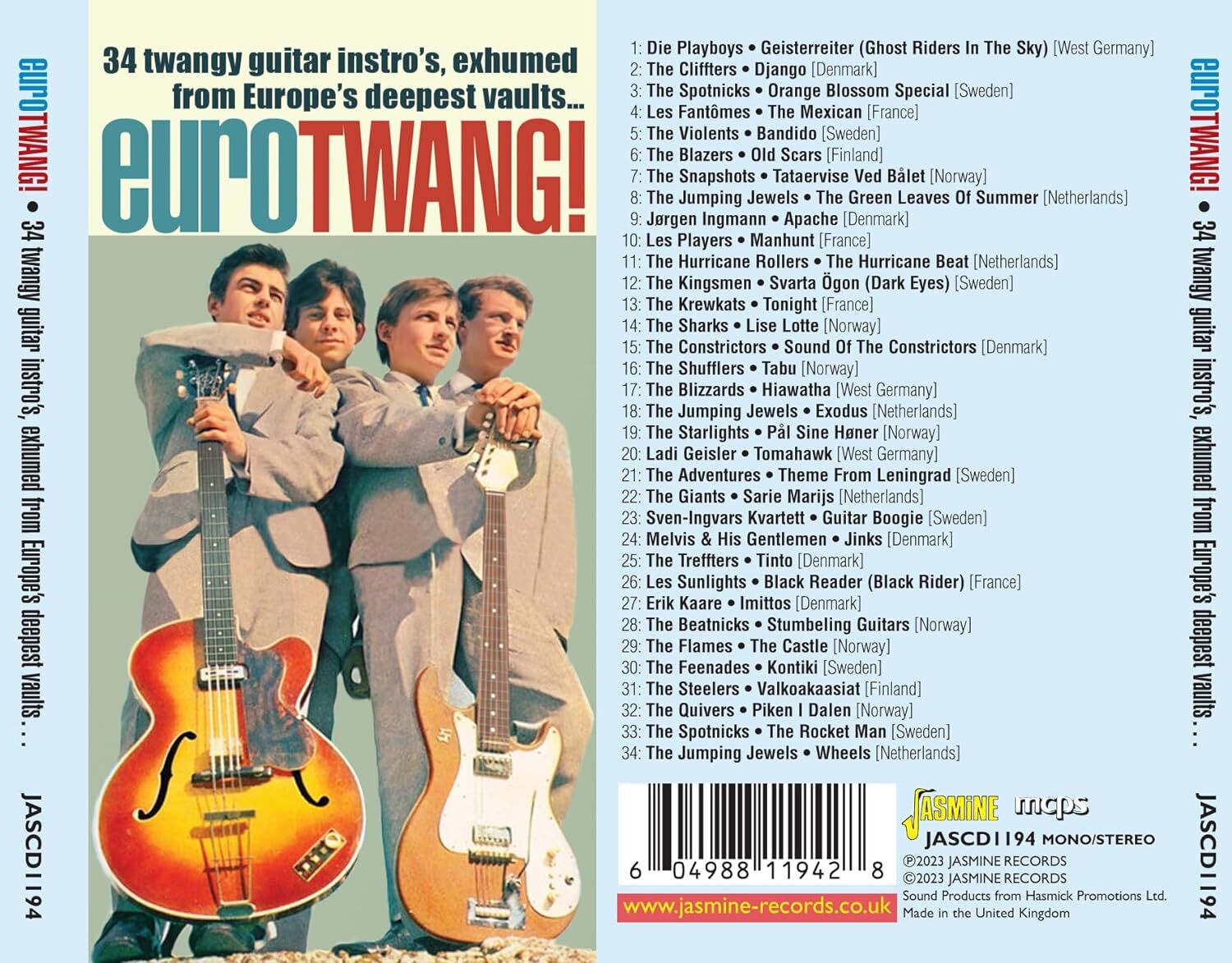 Eurotwang! 34 Twangy Guitar Instro's: Exhumed from Europe's Deepest Vaults