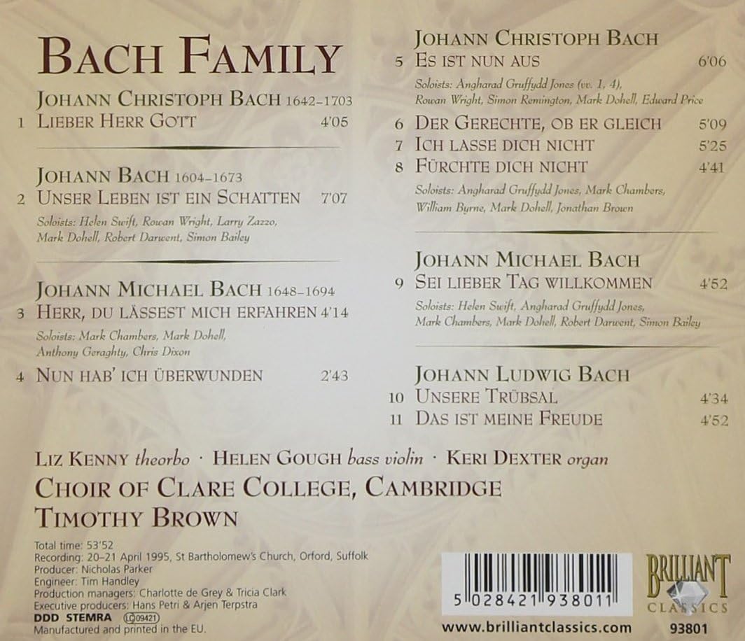 Motets of the Bach Family