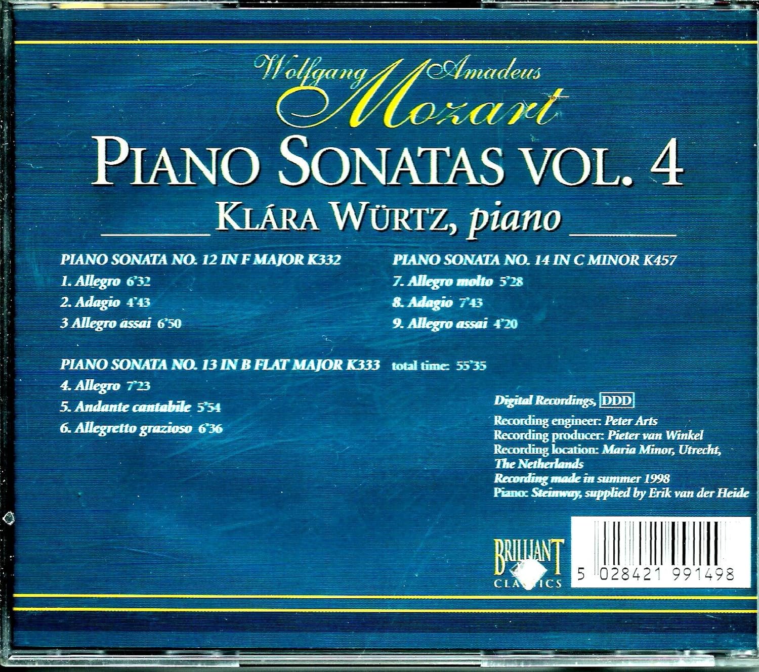 Mozart - Piano Sonatas no.12, 13, 14