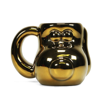 Aardman - Shaped Mugs - Wallace & Gromit Special Edition Shaped Mug - Gold Gromit